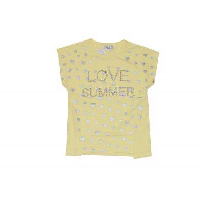 Детска блуза с къс ръкав - LOVE SUMMER